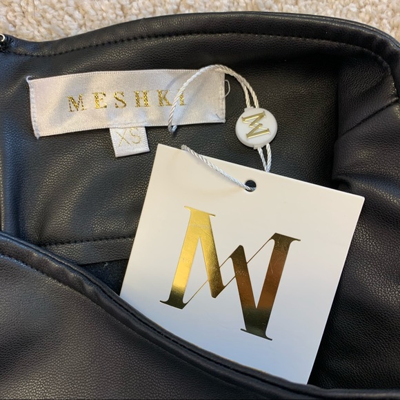 MESHKI NWT black lace up Kaia legging pants Sz XS - Picture 11 of 12